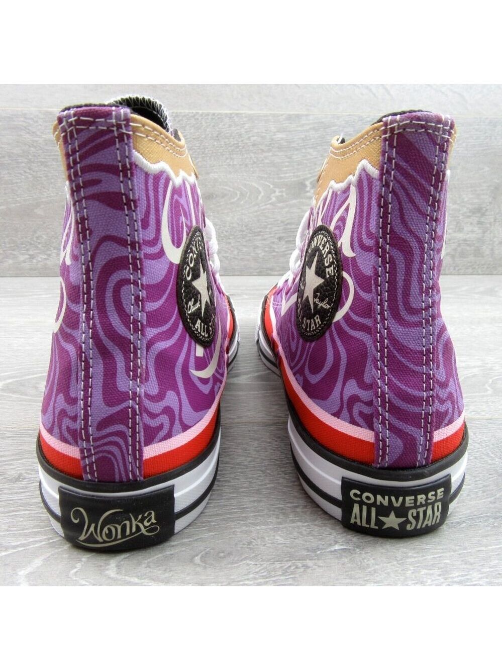 Converse x Wonka CTAS HI Women's Size 8 Pixel Purple White Sneakers NEW - Picture 8 of 14